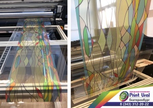 Печать на прозрачной плёнке самоклейке