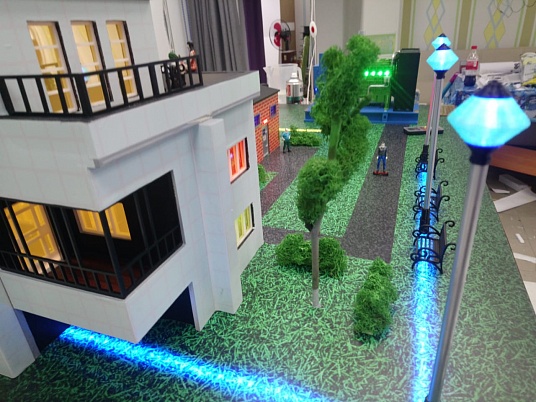 Макет взаимодействия дизельной электростанции с потребителями и городской электросетью