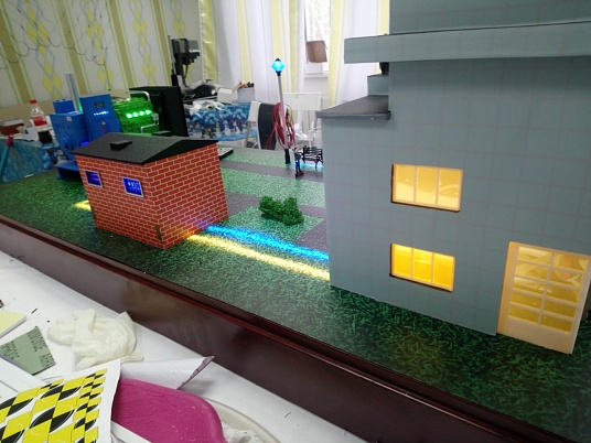 Макет взаимодействия дизельной электростанции с потребителями и городской электросетью