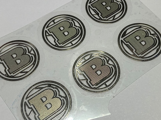 Изготовление никелевых наклеек