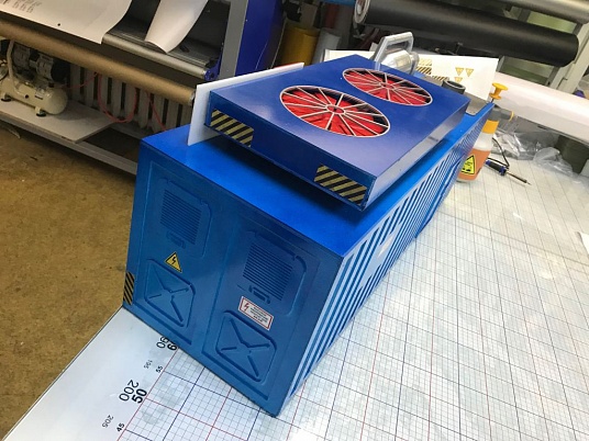 Изготовление макета промышленной установки дизельной электростанции.