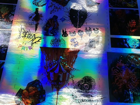 Печать на голографической плёнке