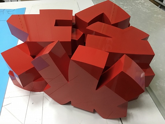 Изготовление объемных букв.