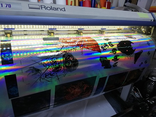 Печать на голографической плёнке