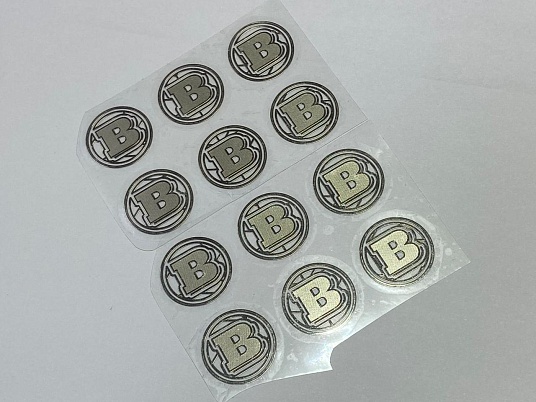 Изготовление никелевых наклеек