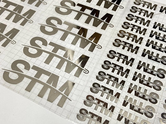 Изготовление никелевых наклеек