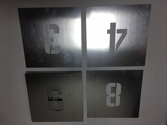 Изготовление трафаретов из металла (латунь, алюминий, нержевейка)