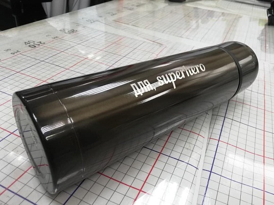 Гравировка на термосе