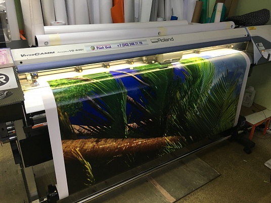 Интерьерная печать на самоклеющейся пленке