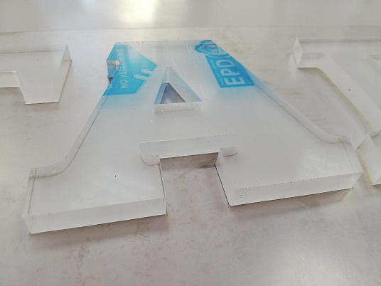 Изготовление объемных букв.