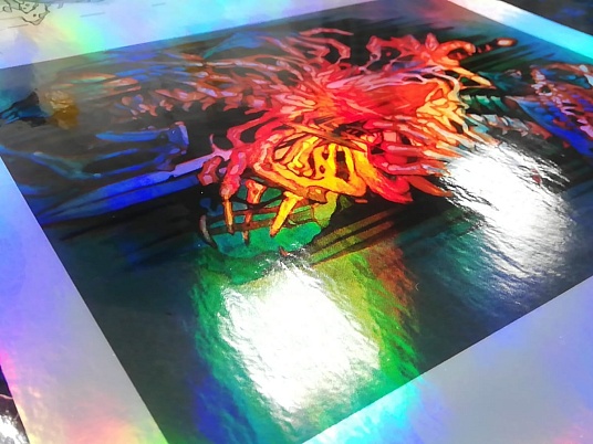 Печать на голографической плёнке