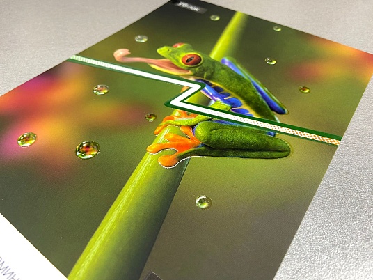 Визитки с УФ-лаком