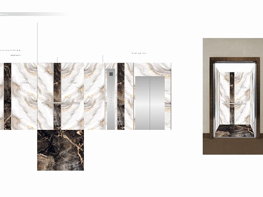 Брендирование лифта.Наклейки в лифт