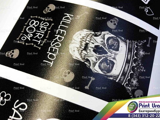 Интерьерная печать на самоклеющейся пленке