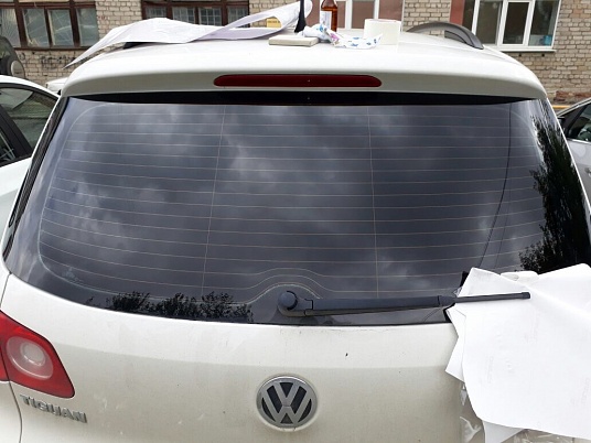 Текстовая реклама на заднее стекло