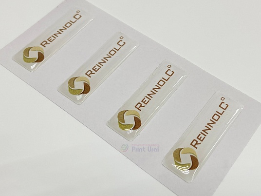 Печать объемных наклеек