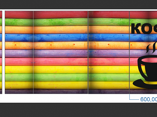 Интерьерная печать на самоклеющейся пленке