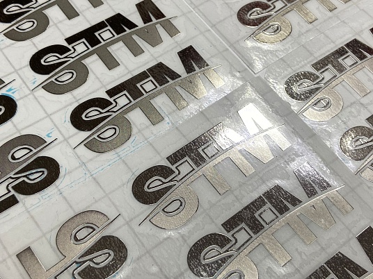 Изготовление никелевых наклеек